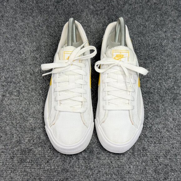 Nike Court Royale AC Canvas Shoes Women's 6 White Topaz Gold Athletic Sneakes - Picture 3 of 11